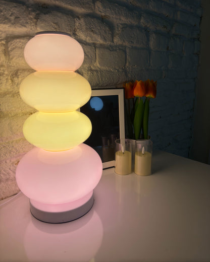 Translucent Acrylic Tower Light 63 Inches Tall Modern Statement Piece for Bedrooms Lounges Hallways Offices