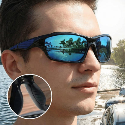 Lunettes de soleil de sport polarisées haut de gamme pour hommes