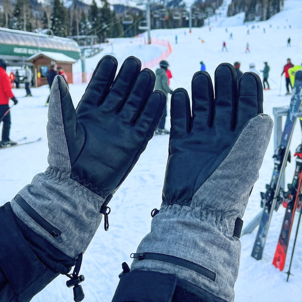Gants isolants chauffants avec réglages de chaleur ajustables