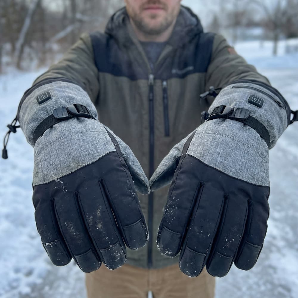 Gants isolants chauffants avec réglages de chaleur ajustables