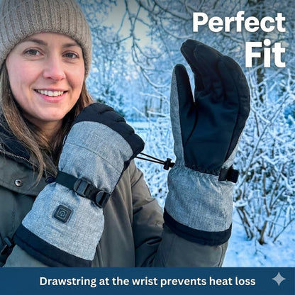 Gants isolants chauffants avec réglages de chaleur ajustables