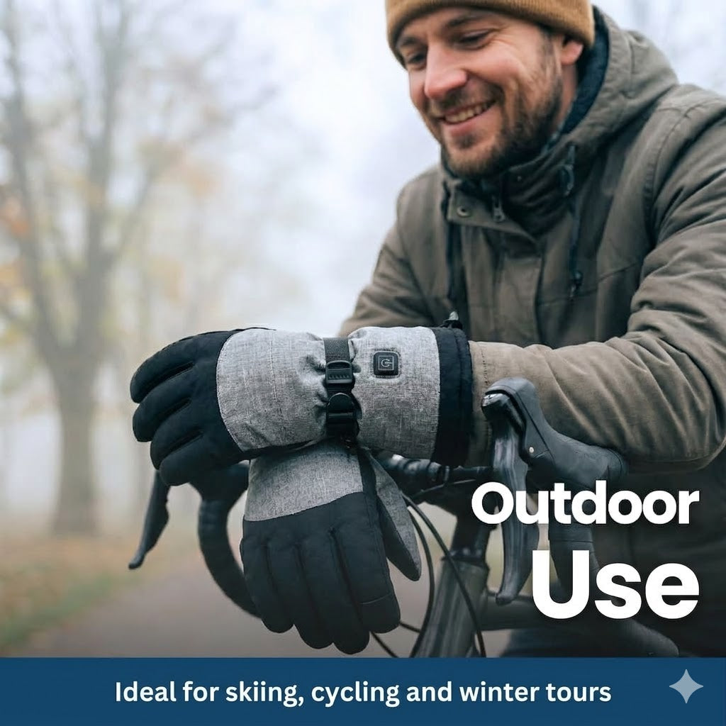 Gants isolants chauffants avec réglages de chaleur ajustables