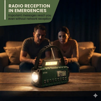 Radio d'urgence solaire portable