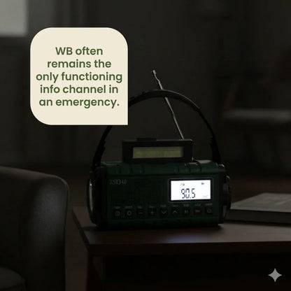 Radio d'urgence solaire portable