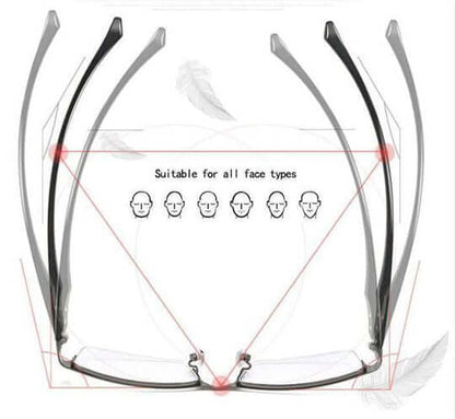 Lunettes progressives intelligentes avec autofocus et filtre anti-lumière bleue
