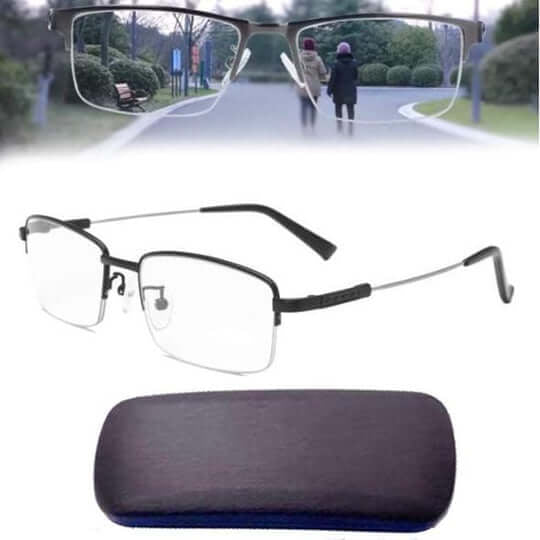 Lunettes de lecture intelligentes adaptatives, protection UV et anti-lumière bleue