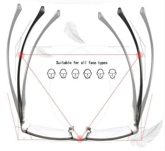 Lunettes de lecture intelligentes adaptatives, protection UV et anti-lumière bleue