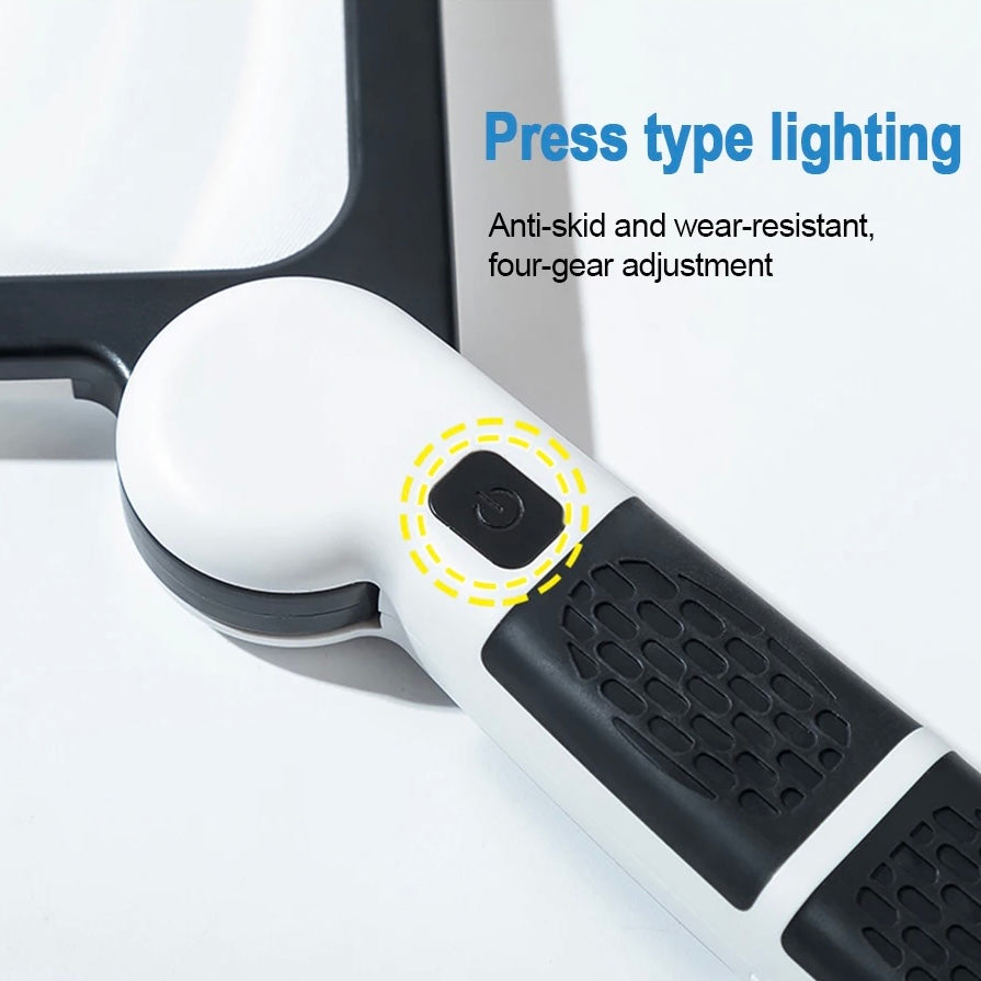 Loupe de poche lumineuse à LED avec zoom 5X
