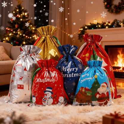 SantaSacks™ - Magical Drawstring Gift Bags