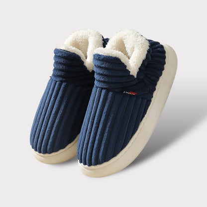Cushioned Indoor House Slippers with Anti-Slip Sole – Breathable Cotton Lining for All-Day Comfort – Unisex Winter Footwear for Men & Women