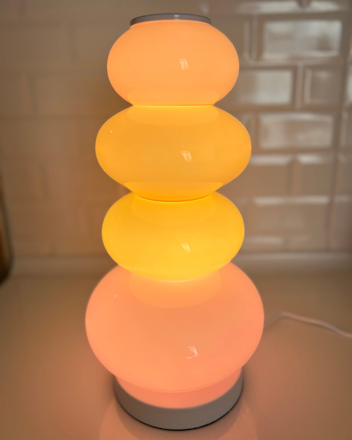 Translucent Acrylic Tower Light 63 Inches Tall Modern Statement Piece for Bedrooms Lounges Hallways Offices