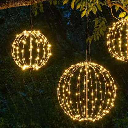 Battery Operated LED Sphere Light – Wireless Outdoor Indoor Glowing Orb Decoration for Patio Garden Deck Winter Holiday Ambiance