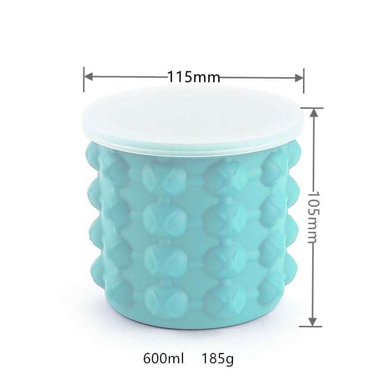 Ortekor IceCube Maker | 2-in-1 Silicone Ice Cube Tray with Cooling Function | Space-Saving Design for Fresh Drinks