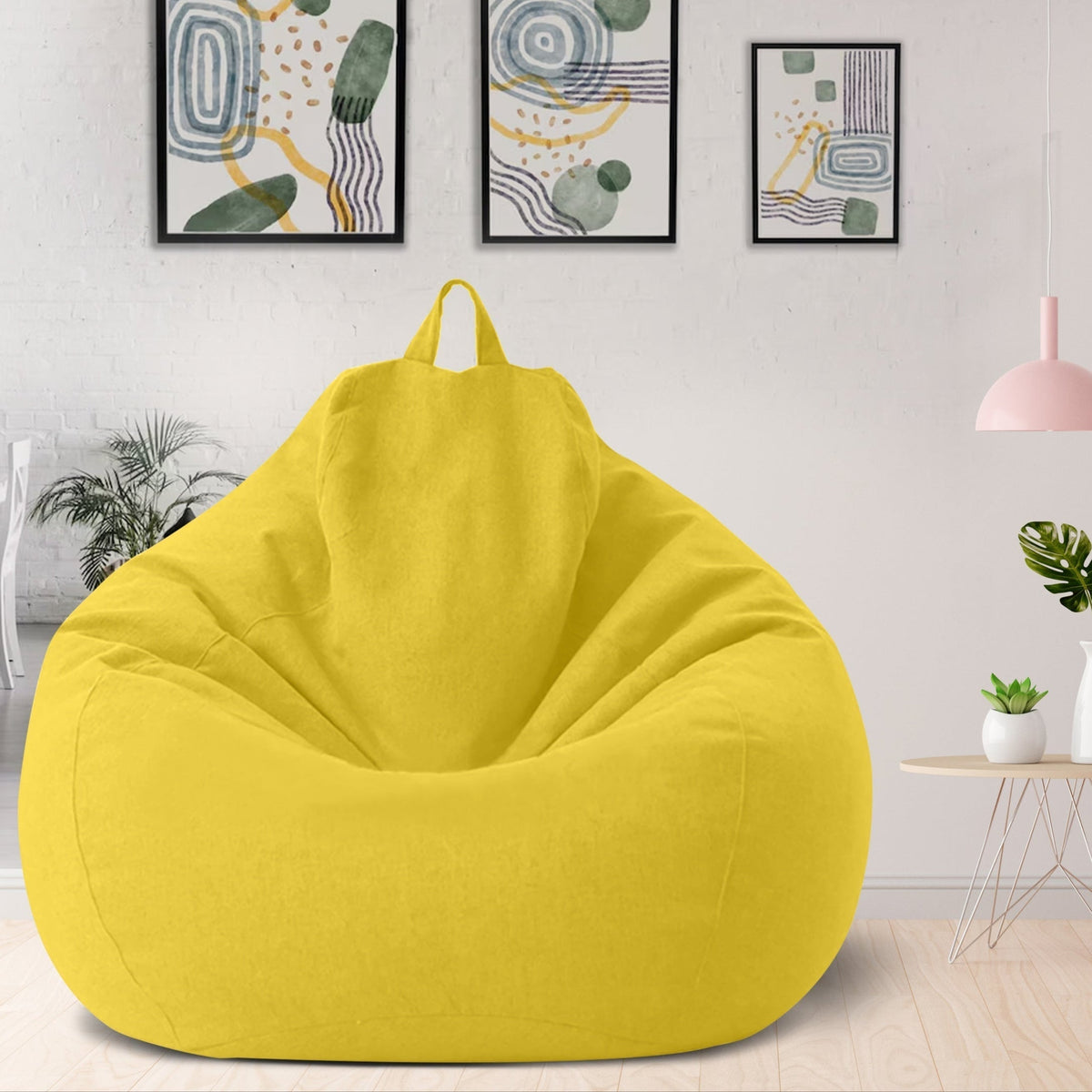 Washable Lounge Sack Shell for Custom Fill | Contoured Polyester Seat Cover for Living Room, Dorm & Bedroom | Choose 31x35 or 39x47 Inch