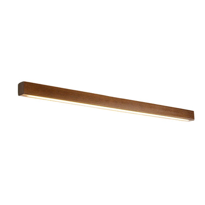 Applique murale LED linéaire en bois, lampe de miroir de courtoisie réglable à 3 températures de couleur pour salle de bain, chambre et couloir, style minimaliste nordique moderne