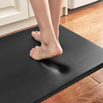 Cushioned Floor Runner Red 47×18 Inch for Kitchen Standing Workspace Office Sink Area Anti-Slip Water-Resistant Foam Padding Home Relief
