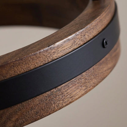 Plafonnier semi-encastré à trois têtes avec spots réglables pour couloirs, chambres et salles à manger, luminaire de style ferme en bois, 13 pouces de large