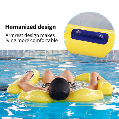 Ortekor Inflatable Pool Float Hammock with Double Lock Inflation | Comfortable and Portable Floaties for Relaxation