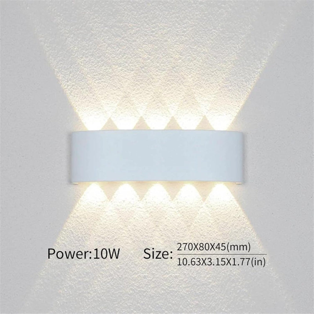 Indoor Outdoor Wall Sconce – Hardwired Weatherproof Light Fixture, Slim Vertical Profile for Entryway, Patio, Garden