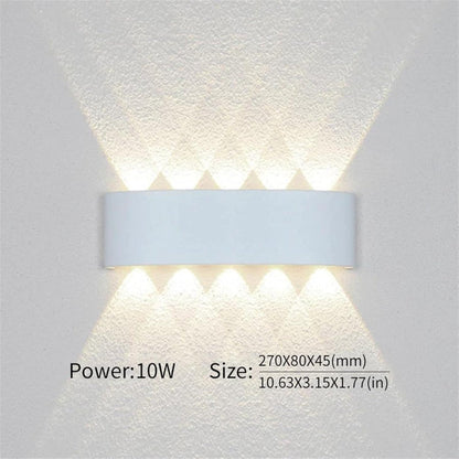Indoor Outdoor Wall Sconce – Hardwired Weatherproof Light Fixture, Slim Vertical Profile for Entryway, Patio, Garden