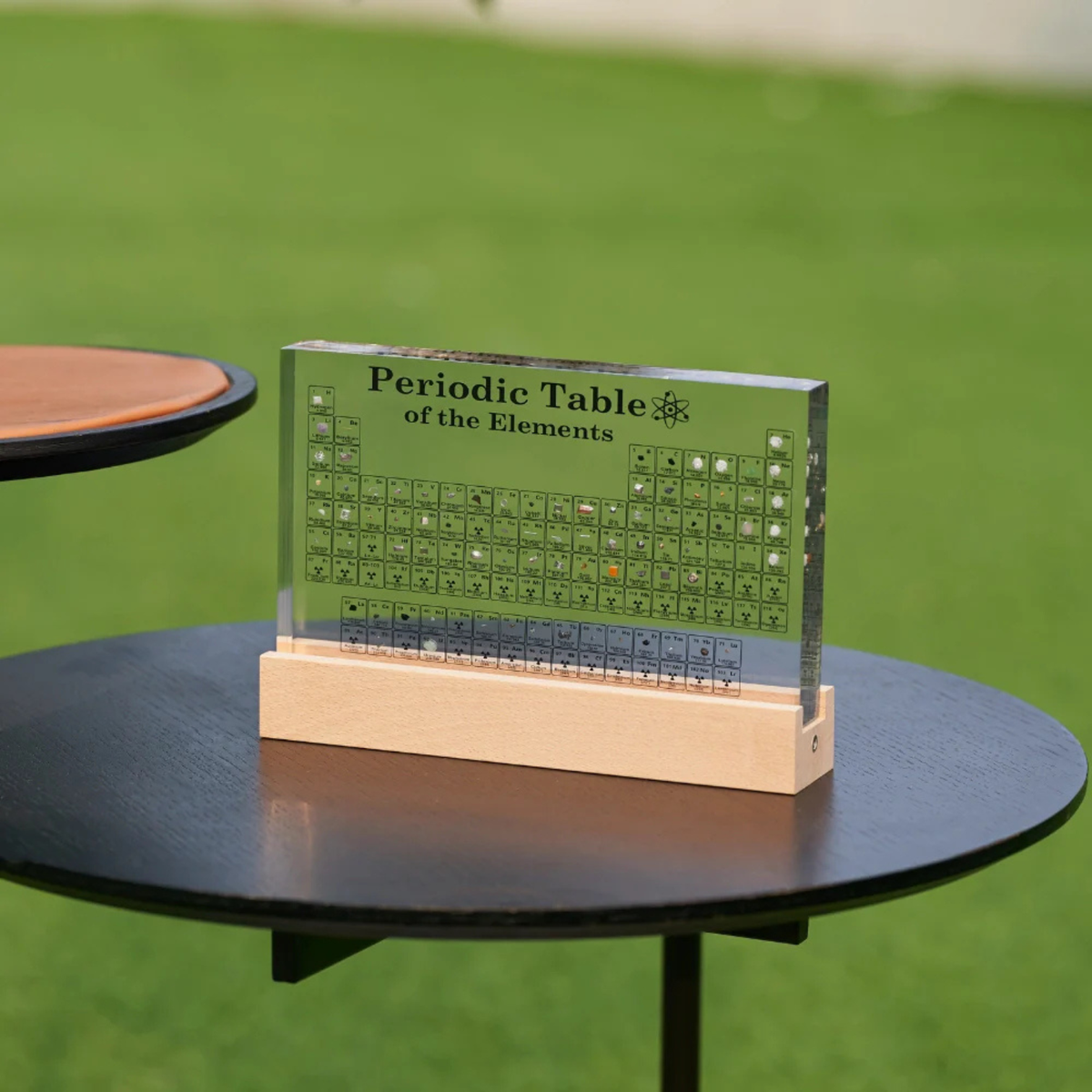 Acrylic Display Case with 83 Real Elements, LED Periodic Table Display for Office Desk Decor, Teacher Appreciation Gift