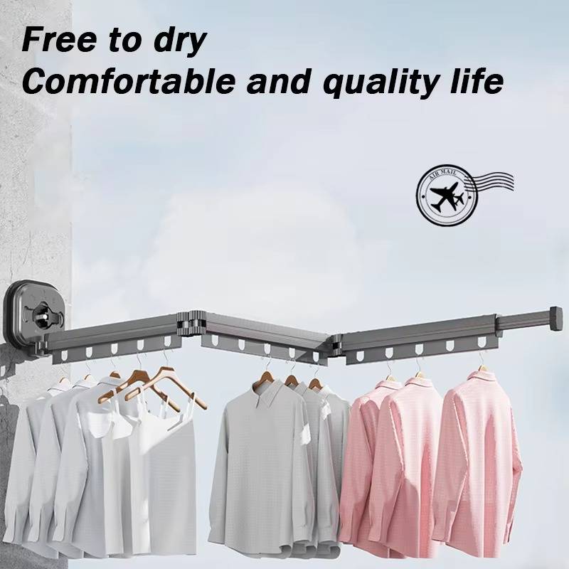 Innovative Wall-Mounted Laundry Drying Rack with 540° Folding Design | Space-Saving Solution for Efficient Drying