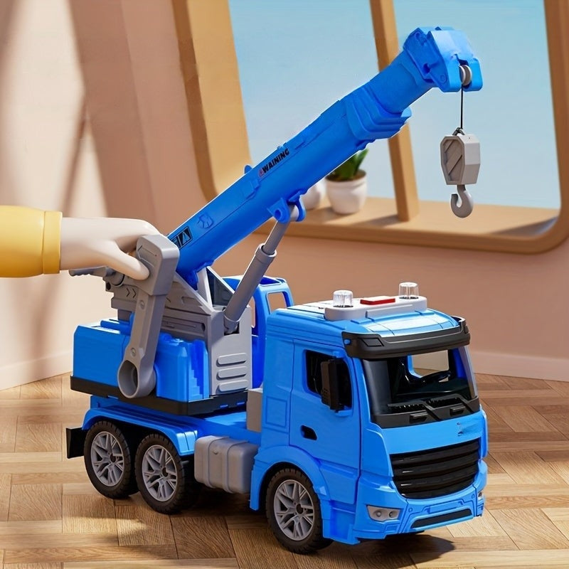 Interactive Crane Truck Toy | Lights & Sounds with Movable Parts | Engaging Play for Skill Development