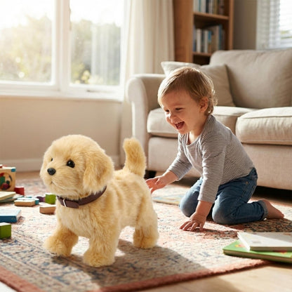 Robot Puppy | Interactive Walking & Barking Electronic Dog Toy with Soft Plush Design