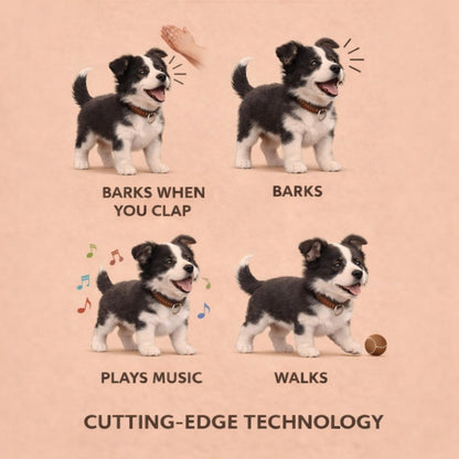 Robot Puppy | Interactive Walking & Barking Electronic Dog Toy with Soft Plush Design