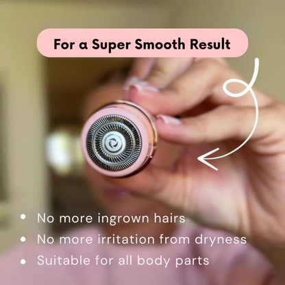 Cordless Electric Body Shaver for Women | Waterproof Trimmer for Sensitive Skin | Dual Heads Wet Dry Use | Travel-Ready USB Rechargeable