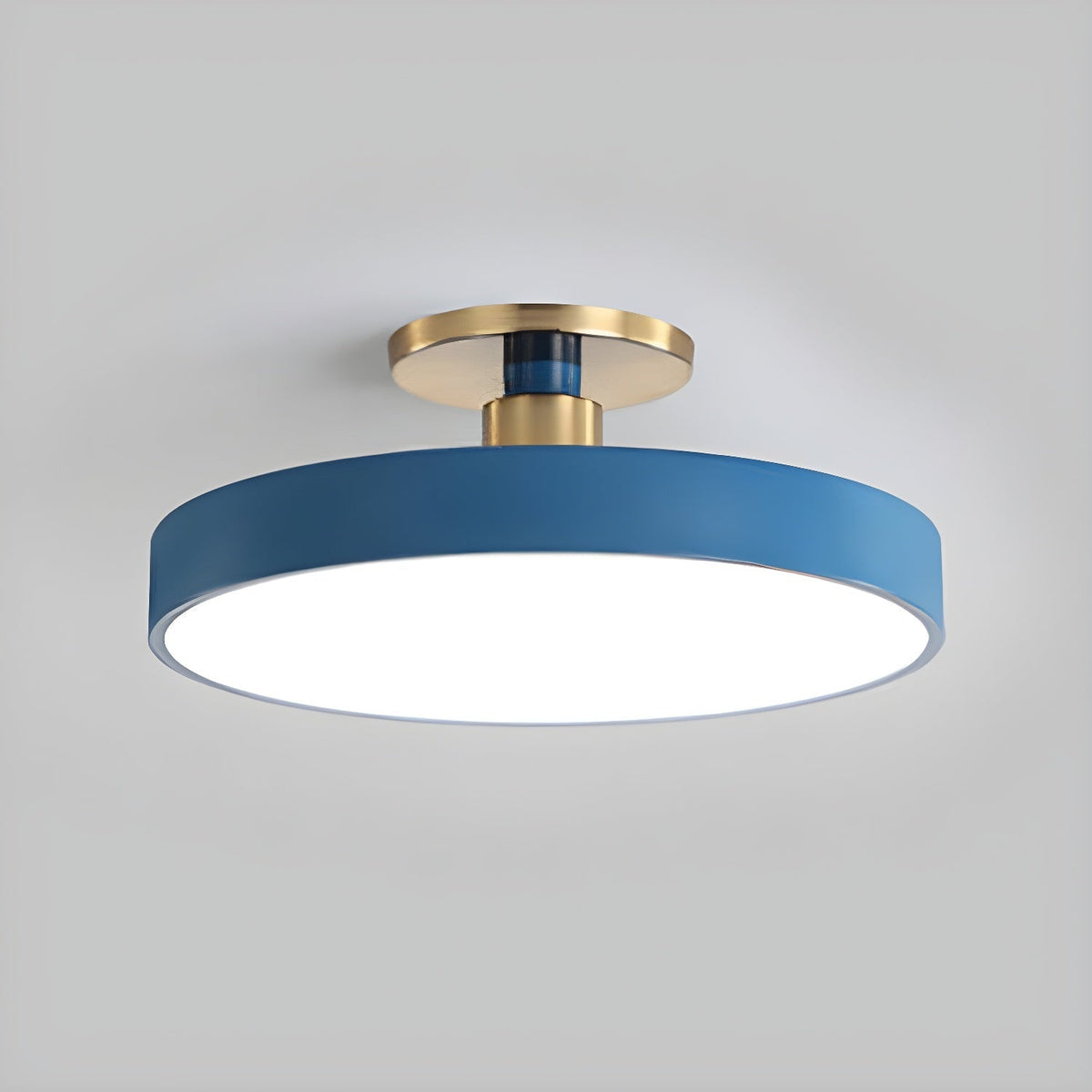 LED Ceiling Light Fixture 12 in Dimmable Round Low Profile for Bedroom Kitchen Office Home Modern Acrylic