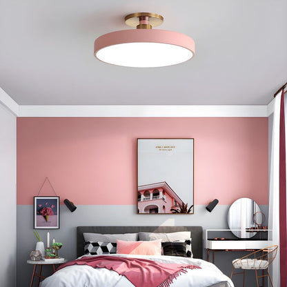 LED Ceiling Light Fixture 12 in Dimmable Round Low Profile for Bedroom Kitchen Office Home Modern Acrylic