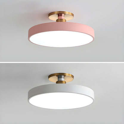 LED Ceiling Light Fixture 12 in Dimmable Round Low Profile for Bedroom Kitchen Office Home Modern Acrylic