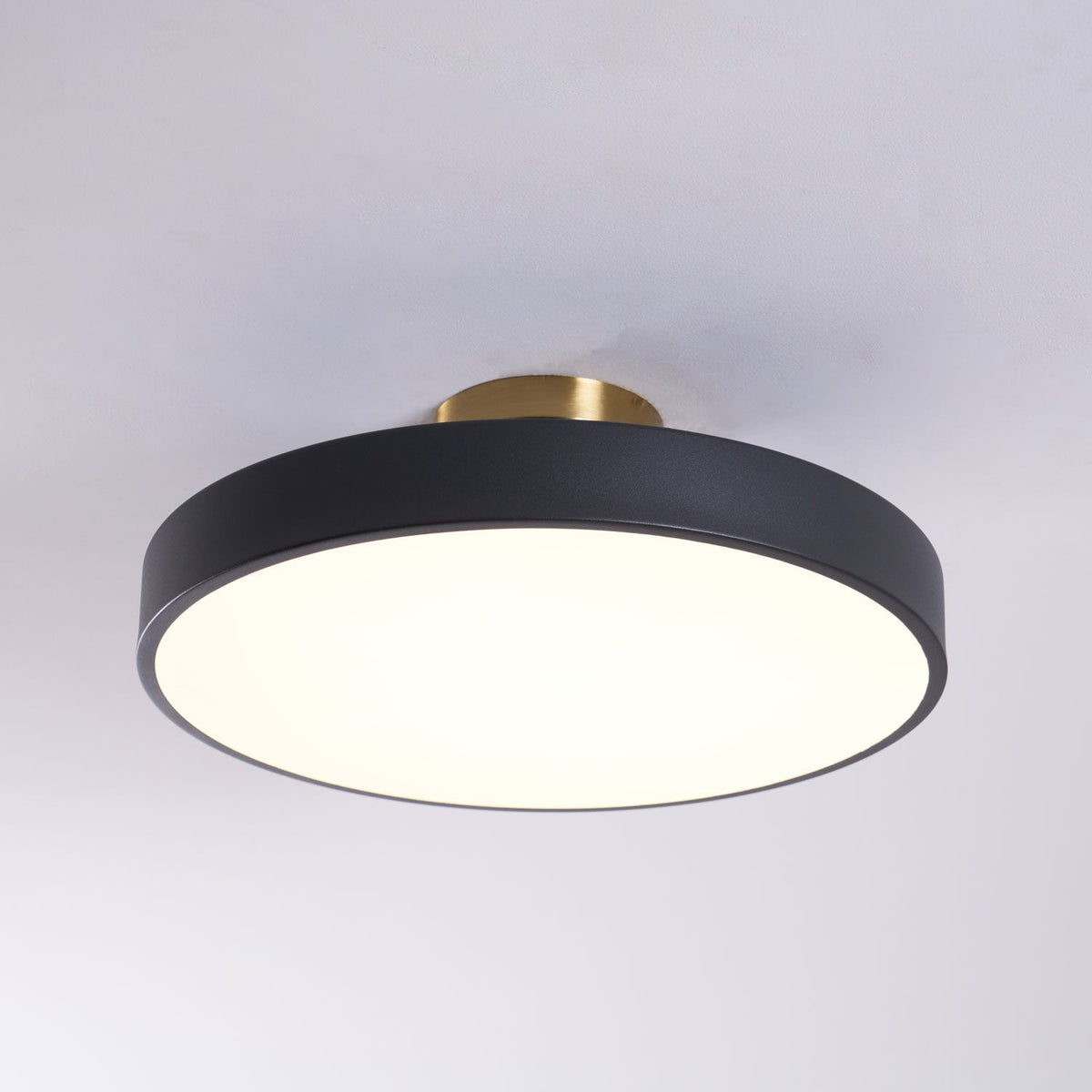 LED Ceiling Light Fixture 12 in Dimmable Round Low Profile for Bedroom Kitchen Office Home Modern Acrylic