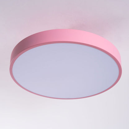 LED Ceiling Light Fixture 12 in Dimmable Round Low Profile for Bedroom Kitchen Office Home Modern Acrylic