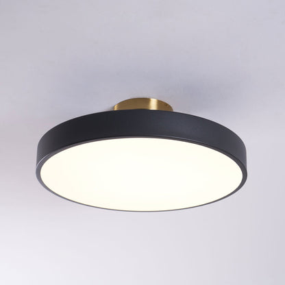 LED Ceiling Light Fixture 12 in Dimmable Round Low Profile for Bedroom Kitchen Office Home Modern Acrylic