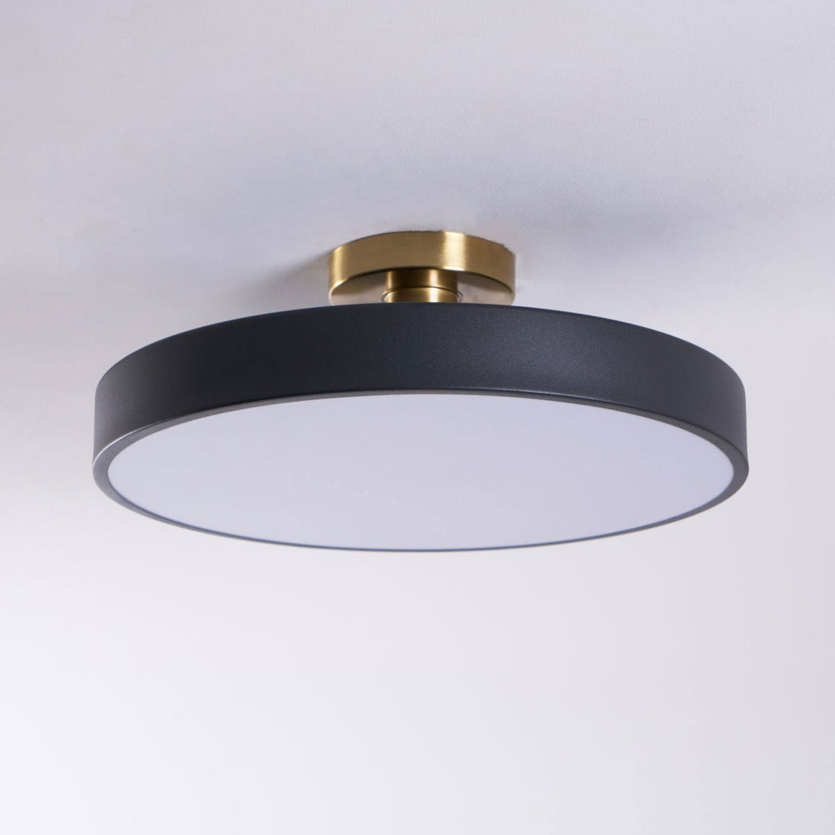 LED Ceiling Light Fixture 12 in Dimmable Round Low Profile for Bedroom Kitchen Office Home Modern Acrylic