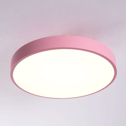 LED Ceiling Light Fixture 12 in Dimmable Round Low Profile for Bedroom Kitchen Office Home Modern Acrylic
