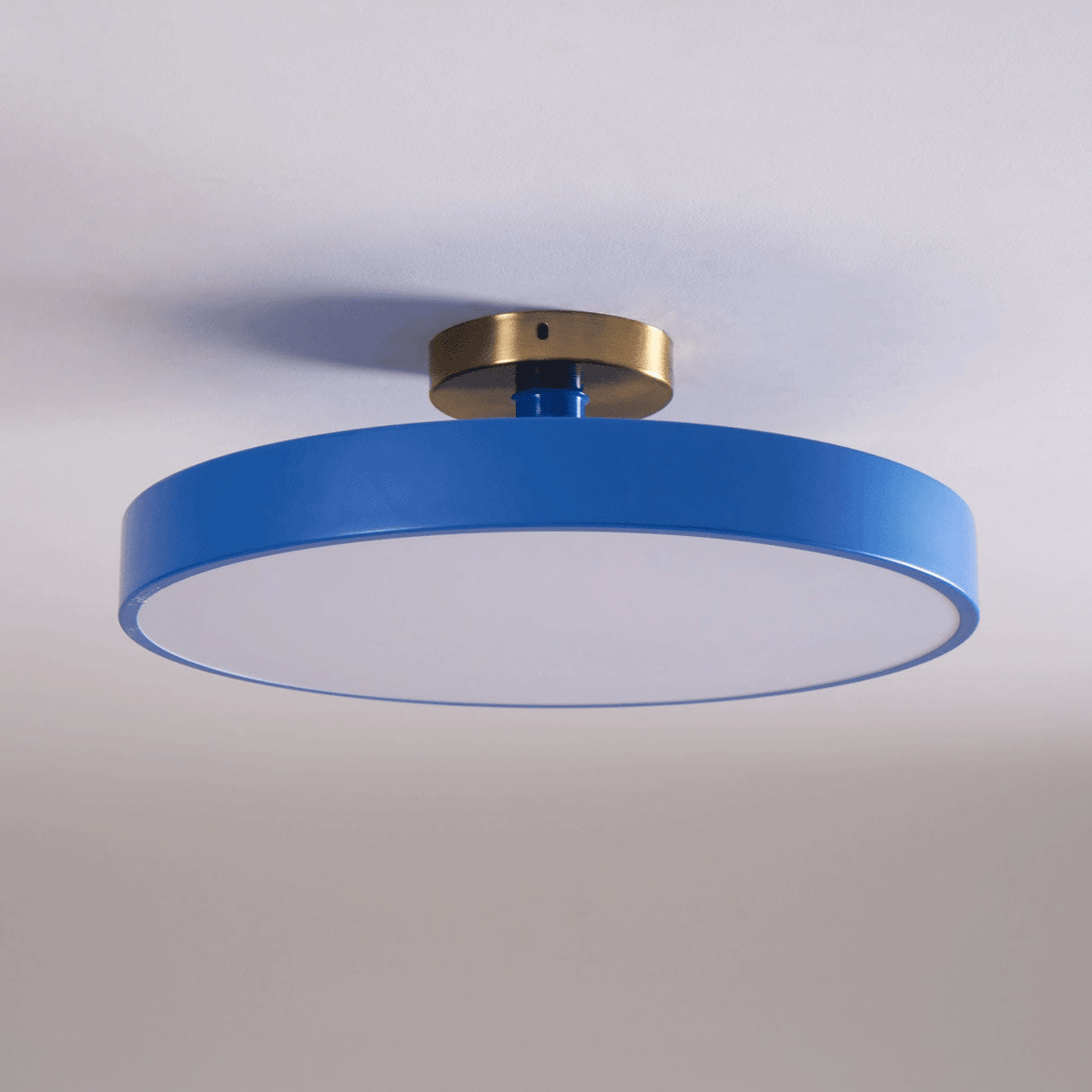 LED Ceiling Light Fixture 12 in Dimmable Round Low Profile for Bedroom Kitchen Office Home Modern Acrylic