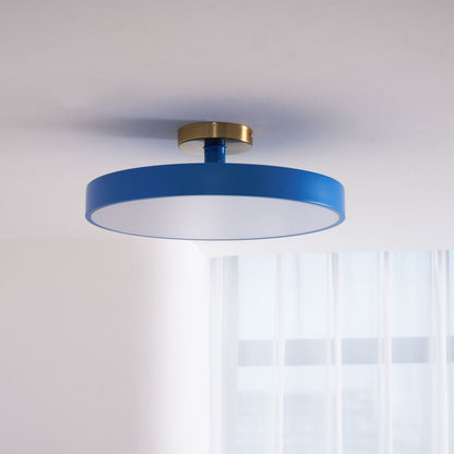 LED Ceiling Light Fixture 12 in Dimmable Round Low Profile for Bedroom Kitchen Office Home Modern Acrylic