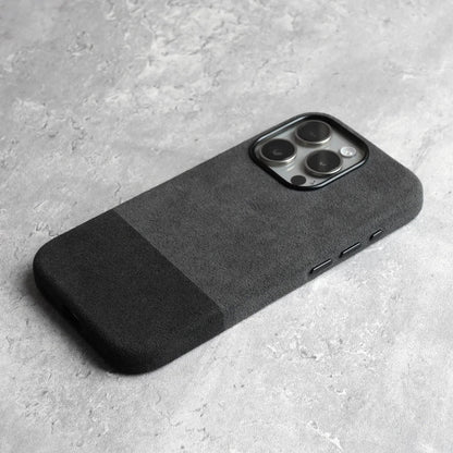 Premium Suede-Feel iPhone Case with Shock Absorption for 13-17 Series – Soft-Touch Protective Cover