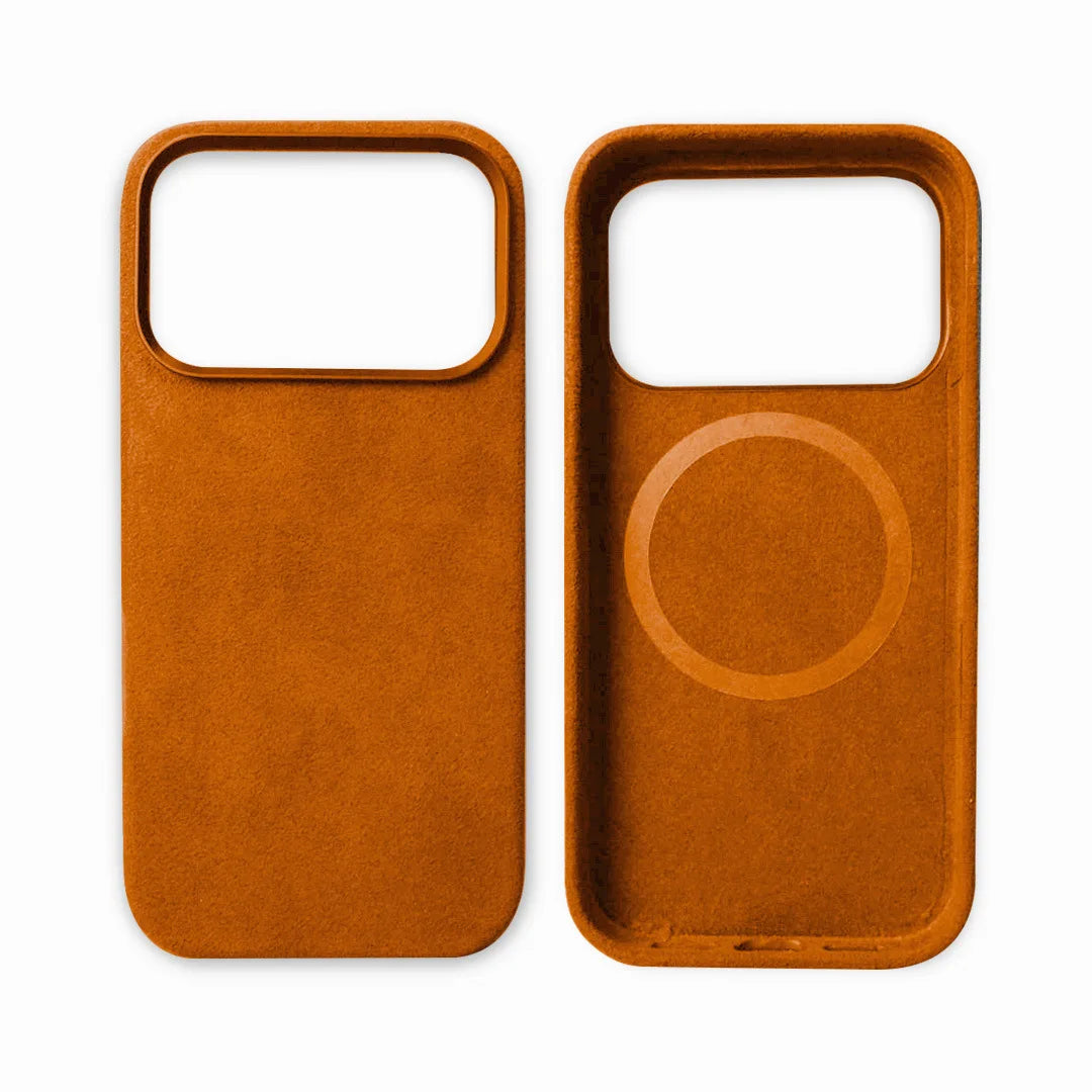Premium Suede-Feel iPhone Case with Shock Absorption for 13-17 Series – Soft-Touch Protective Cover