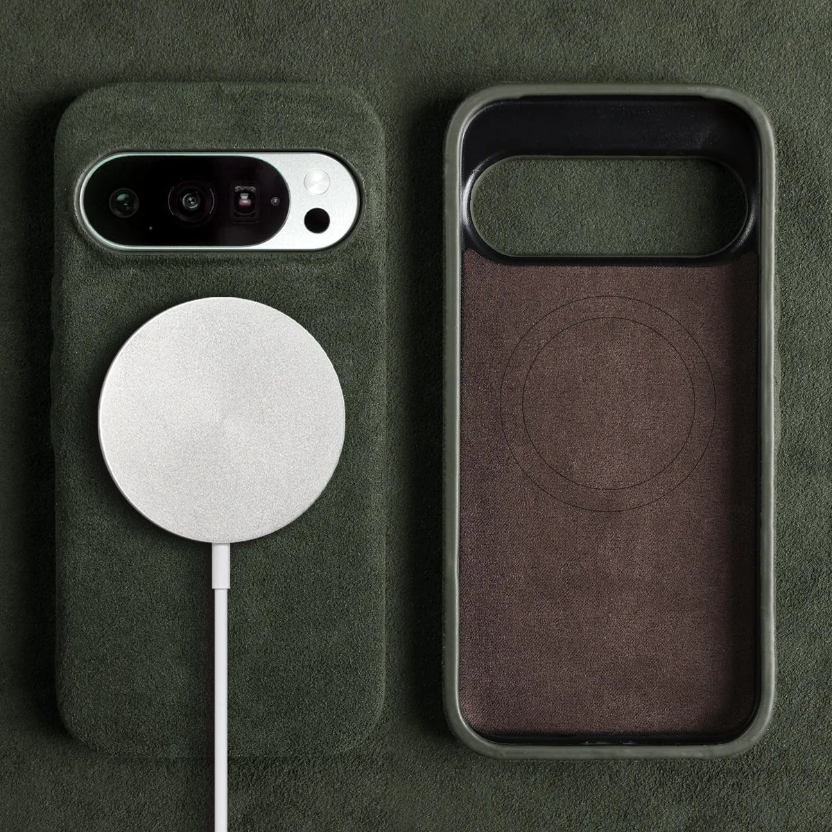 Google Pixel Protective Case Premium Microfiber Suede-Like Texture Shock Absorbing Raised Edge Camera Screen Protection Anti-Fingerprint