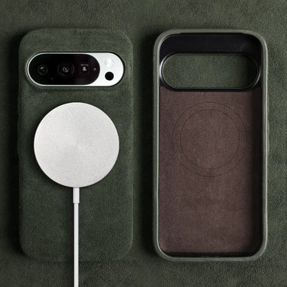 Google Pixel Protective Case Premium Microfiber Suede-Like Texture Shock Absorbing Raised Edge Camera Screen Protection Anti-Fingerprint