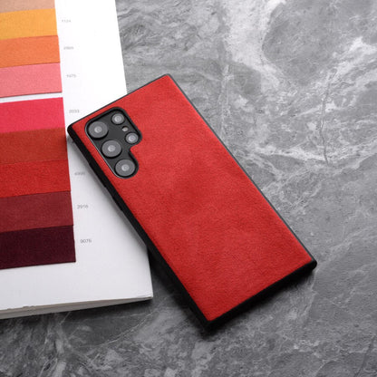 Samsung Galaxy Phone Case Luxe Suede-Alternative Material Slim Fit Protective Cover for S21 S22 S23 S24 S25 S26 Note 20