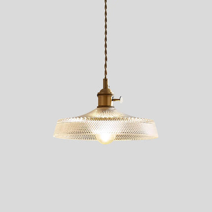 Adjustable Height Pendant Light with Clear Glass Shade Bronze Finish for Dining Table Kitchen Island Living Room Overhead Lighting