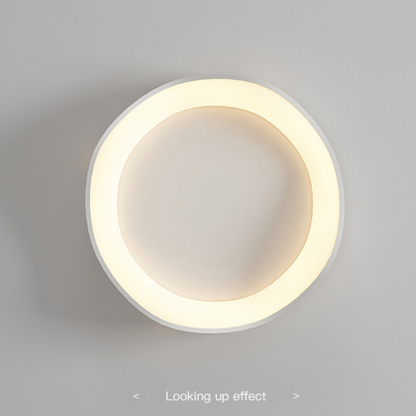 Plafonnier LED encastré à intensité variable avec télécommande, rond, blanc, 16-20 pouces, pour chambre, salon, cuisine, style moderne, profil bas de 3,5 pouces
