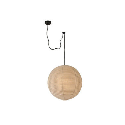 Japanese Minimalist Pendant Light with Adjustable Height – Warm White Ceiling Light