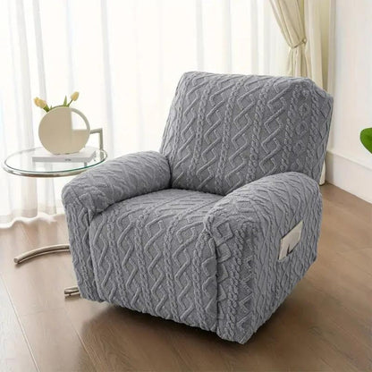 Jovian Recliner Cover - Jacquard Stretch, Modern Design Slipcover
