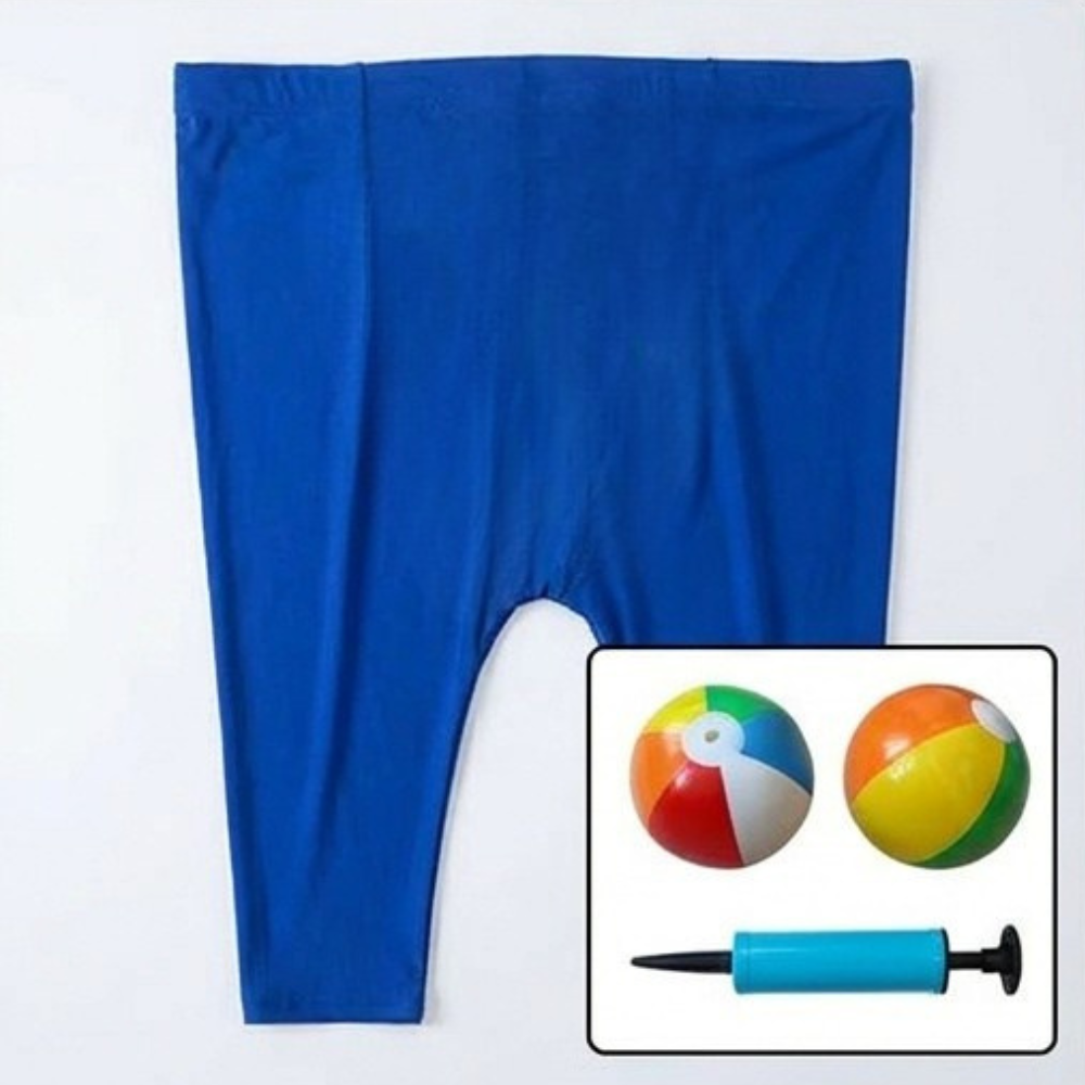 Oversized Wearable Catch-Basket Party Activity for Kids Adults Family Gatherings Backyard Indoor Outdoor Fun with Inflatable Balls Hand Pump